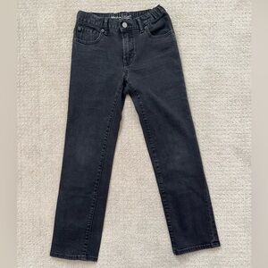 EUC girl’s Gap black jeans straight jeans size 10 regular